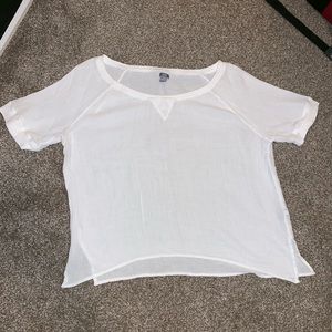 Aerie white, flowy beach shirt